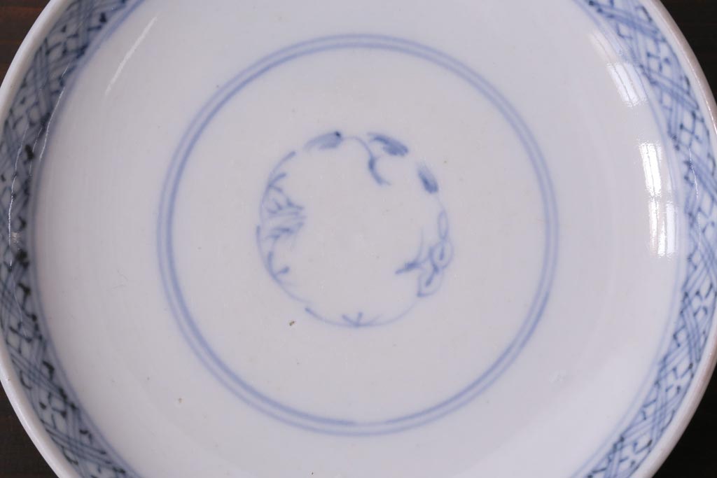 和製アンティーク　花鳥図　上品で鮮やかな色合いの蓋付き茶碗3客セット(和食器)