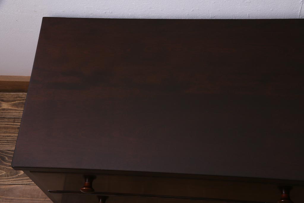 中古　松本民芸家具　和洋どちらのお部屋にも取り入れやすいローチェスト(リビングボード、テレビ台、引き出し)