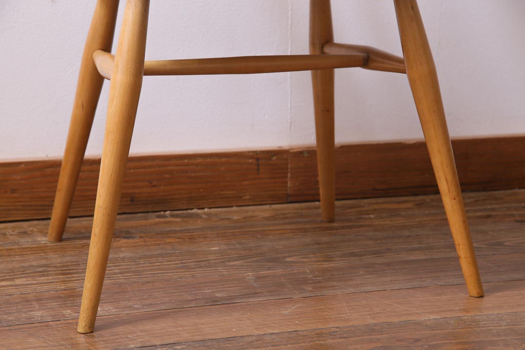 ヴィンテージ家具　イギリスビンテージ　ERCOL(アーコール)　ゴールドスミス　ナチュラルな木味のチェア(椅子)(2)