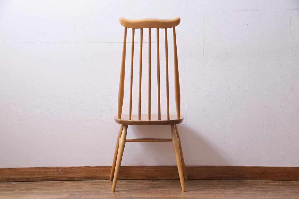 ヴィンテージ家具　イギリスビンテージ　ERCOL(アーコール)　ゴールドスミス　ナチュラルな木味のチェア(椅子)(2)