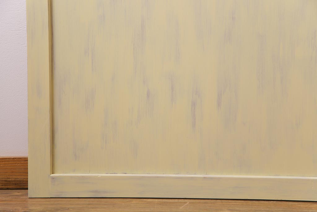 ペイント家具　温かなペイントカラーが優しげな板戸3枚セット(引き戸、建具)