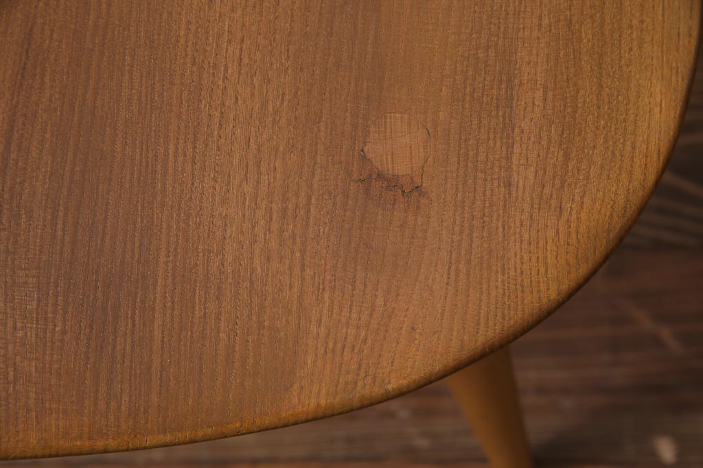 ヴィンテージ家具　イギリスビンテージ　ERCOL(アーコール)　座り心地のよいスタイリッシュなスモーカーズチェア(ダイニングチェア、アームチェア)