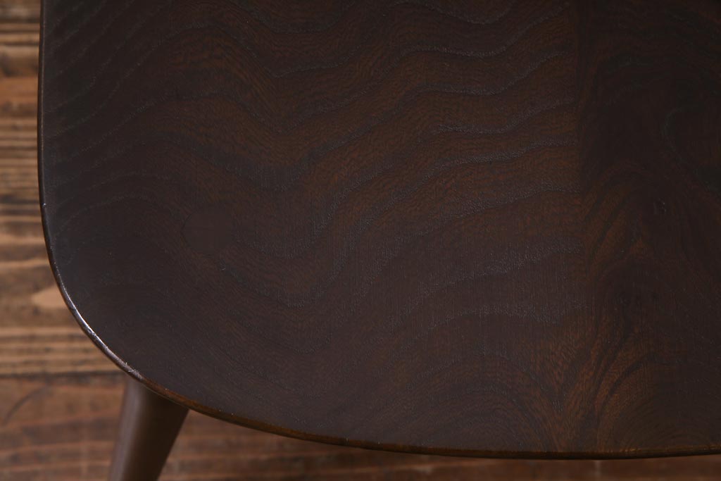 ヴィンテージ家具　イギリスビンテージ　ERCOL(アーコール)　落ちついた色味のウィンザーチェア(ワークチェア、椅子、ウインザーチェア)(1)