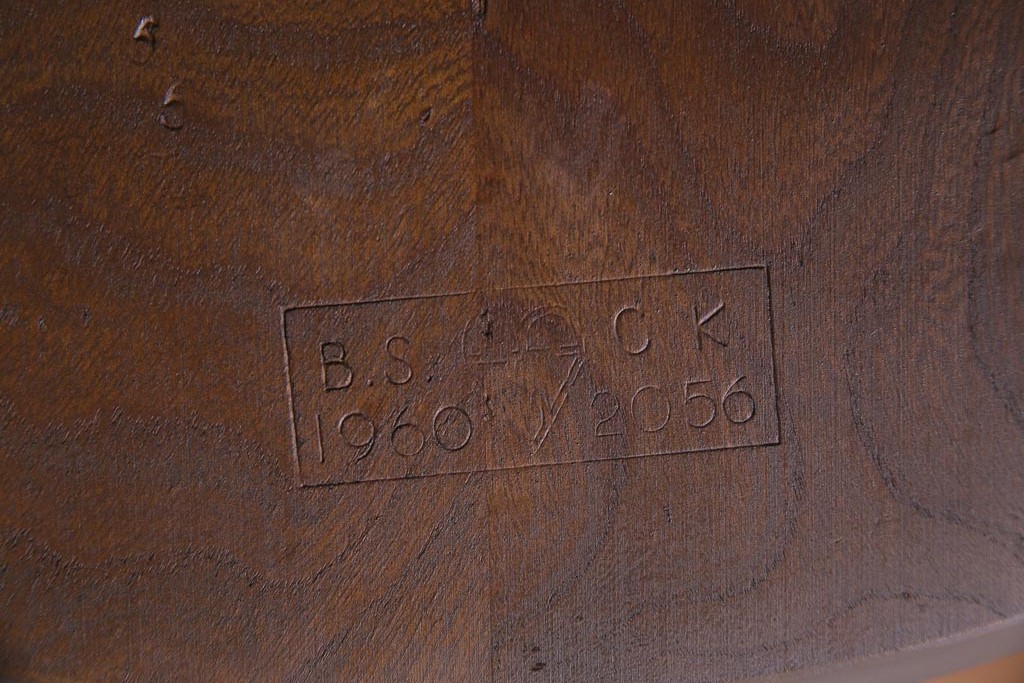 ヴィンテージ家具　イギリスビンテージ　ERCOL(アーコール)　落ちついた色味のウィンザーチェア(ワークチェア、椅子、ウインザーチェア)(1)