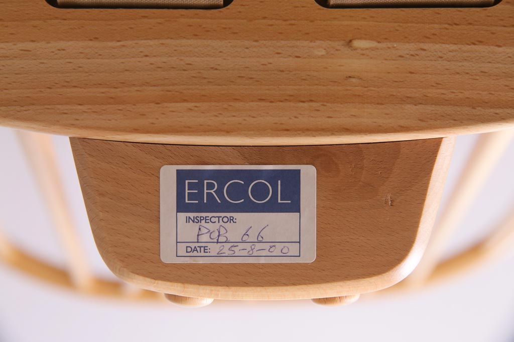 中古　イギリス　ERCOL(アーコール)　エバーグリーン　1人掛けイージーチェア(アームチェア、ソファ)(定価約29万円)(1)