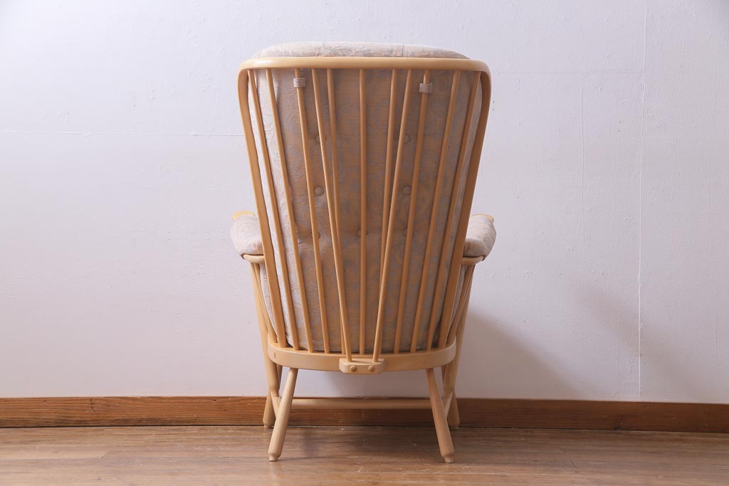 中古　イギリス　ERCOL(アーコール)　エバーグリーン　1人掛けイージーチェア(アームチェア、ソファ)(定価約29万円)(2)