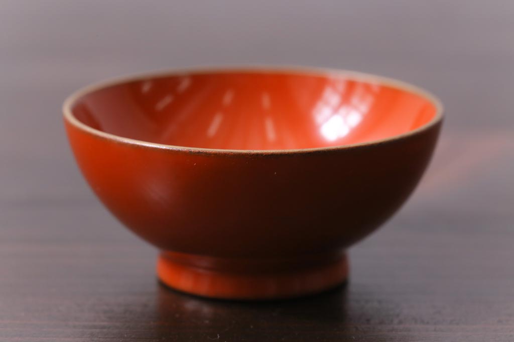 和製アンティーク　箱付き　木製　蒔絵　図変わり盃5つセット(漆器)