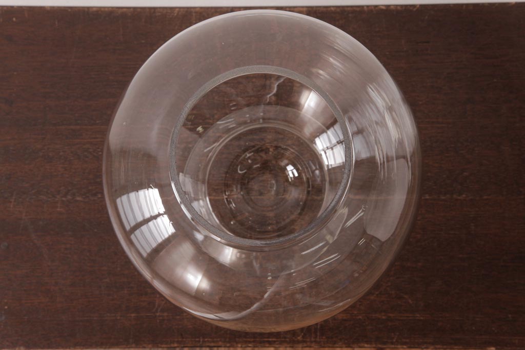 アンティーク雑貨　昭和レトロ　古いアンティーク地球瓶(ガラス瓶、ガラスビン)(2)