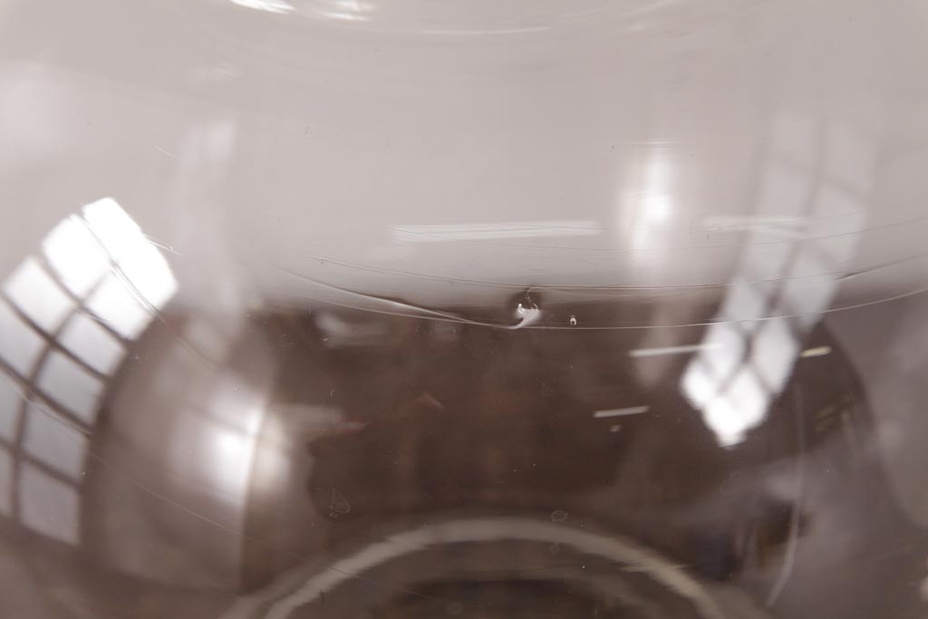 アンティーク雑貨　昭和レトロ　ふっくらとしたフォルムが可愛らしい地球瓶(ガラス瓶、ガラスビン)(3)
