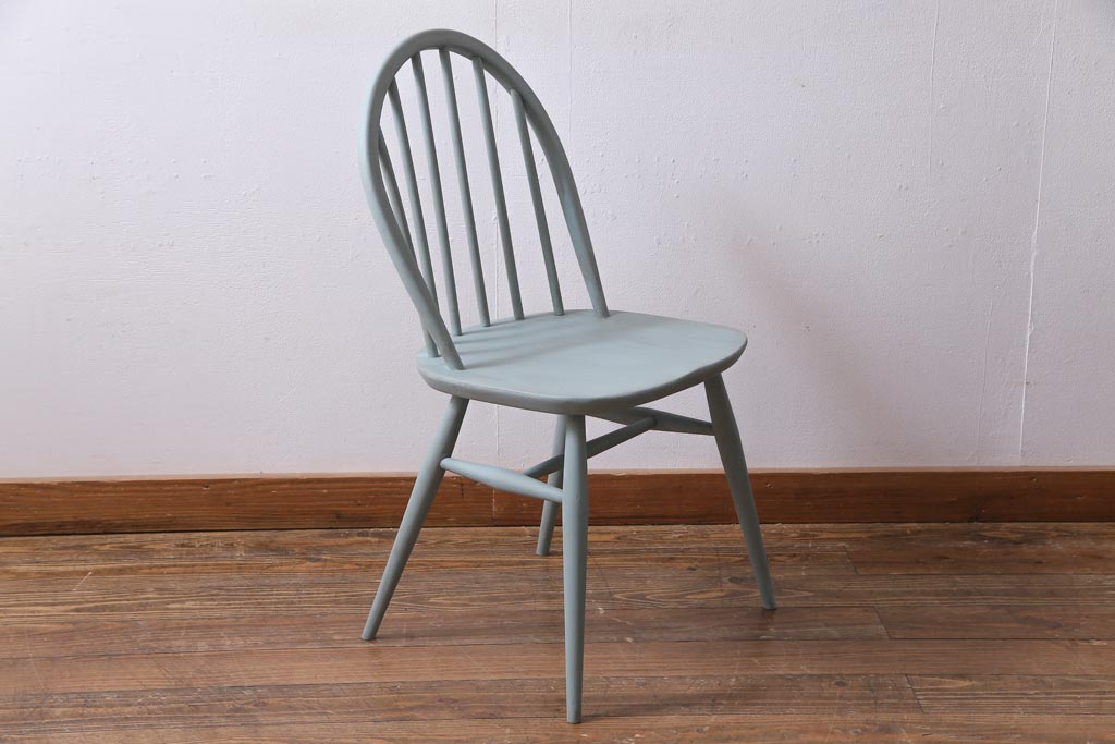 ペイント家具　ERCOL(アーコール)　シンプルでおしゃれなウィンザーダイニングチェア(椅子)