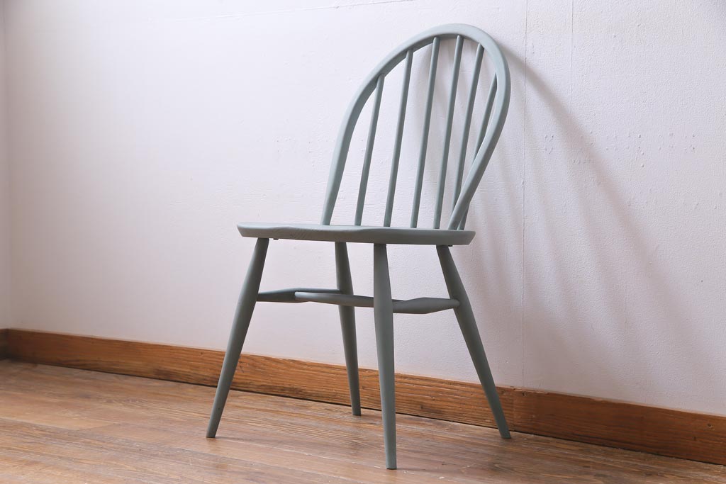 ペイント家具　ERCOL(アーコール)　シンプルでおしゃれなウィンザーダイニングチェア(椅子)