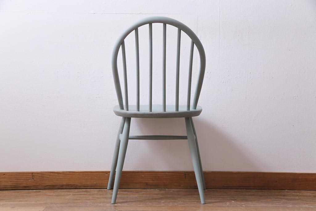 ペイント家具　ERCOL(アーコール)　シンプルでおしゃれなウィンザーダイニングチェア(椅子)