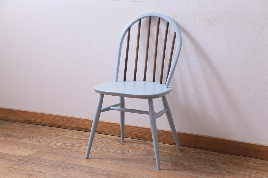 ペイント家具　ERCOL(アーコール)　コントラストが楽しめるウィンザーダイニングチェア(椅子)(1)