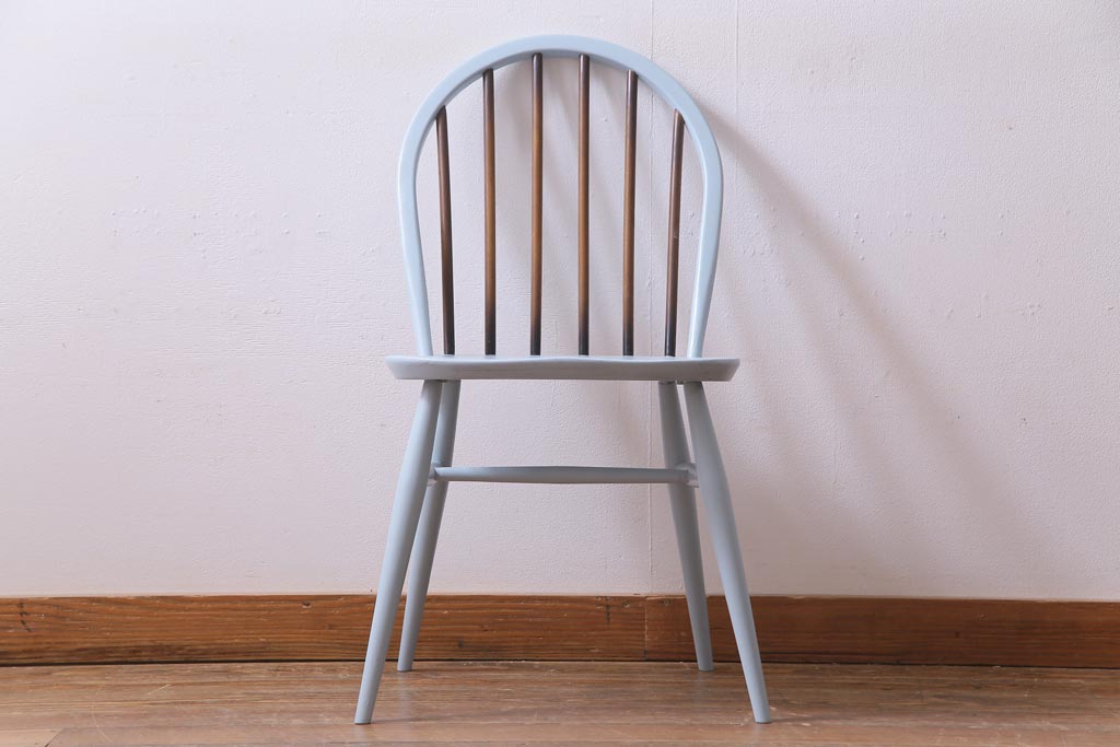 ペイント家具　ERCOL(アーコール)　コントラストが楽しめるウィンザーダイニングチェア(椅子)(1)