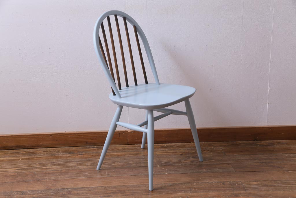 ペイント家具　ERCOL(アーコール)　コントラストが楽しめるウィンザーダイニングチェア(椅子)(1)