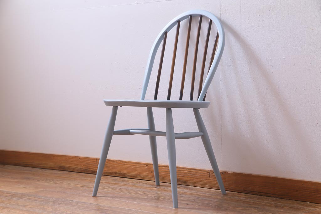 ペイント家具　ERCOL(アーコール)　コントラストが楽しめるウィンザーダイニングチェア(椅子)(1)