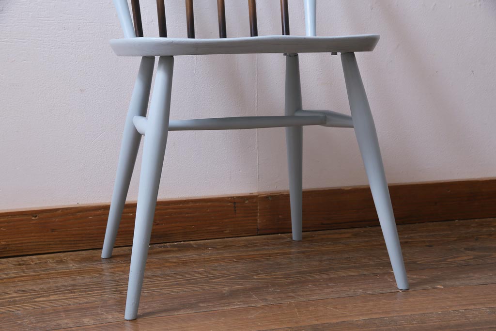 ペイント家具　ERCOL(アーコール)　コントラストが楽しめるウィンザーダイニングチェア(椅子)(1)