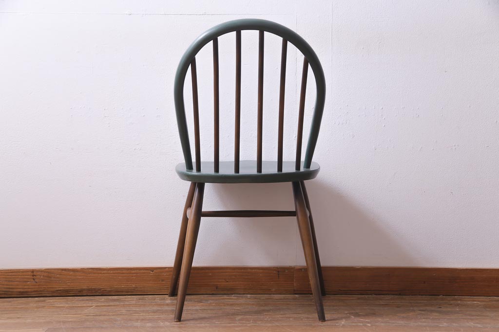 ペイント家具　ERCOL(アーコール)　アースカラーが優しげな雰囲気醸し出すウィンザーダイニングチェア(椅子)