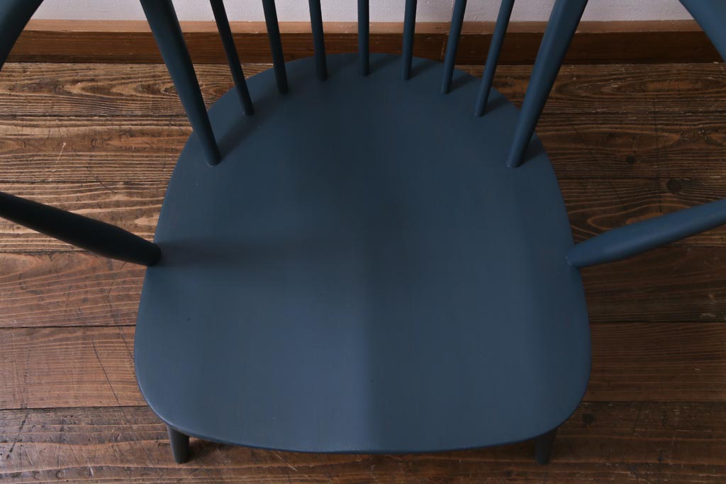 イギリスビンテージ　ペイント家具　ERCOL(アーコール)  シックなカラーがお洒落なラウンジチェア(椅子、アームチェア、ヴィンテージ)