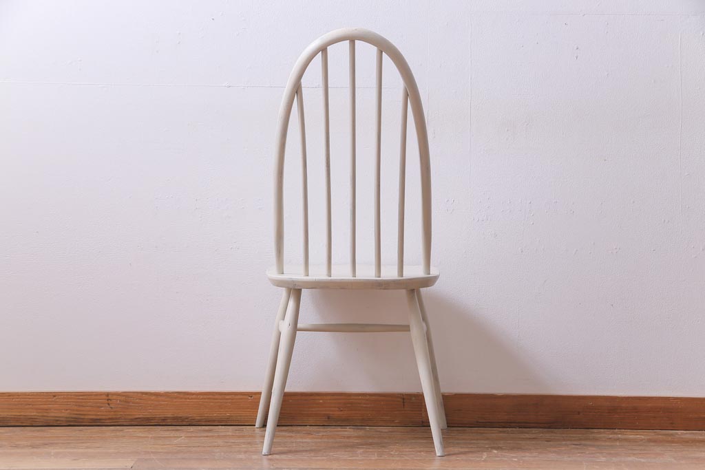 ペイント家具　ERCOL(アーコール)　シャビーテイストなクエーカーチェア(ダイニングチェア、椅子)