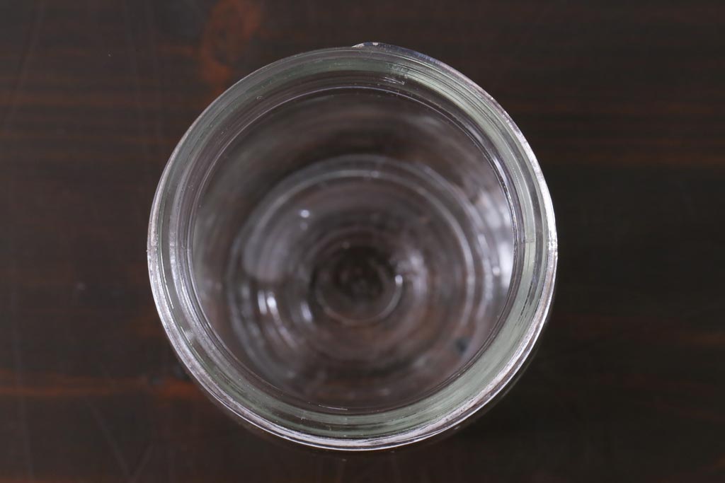 アンティーク雑貨　イギリスアンティーク　KILNER JAR(キルナー・ジャー)　レトロな風合いがお洒落なガラス瓶2個セット