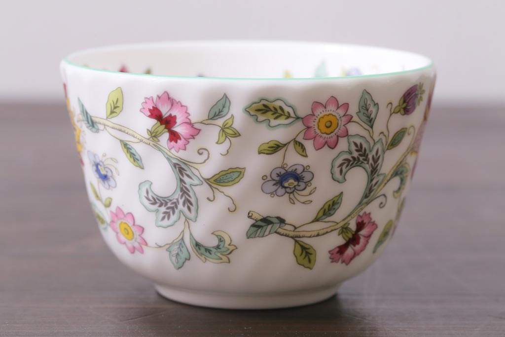 中古美品　イギリス　MINTON(ミントン)　Haddon Hall(ハドンホール)　ティーセット(カップ&ソーサー、プレート)(3)