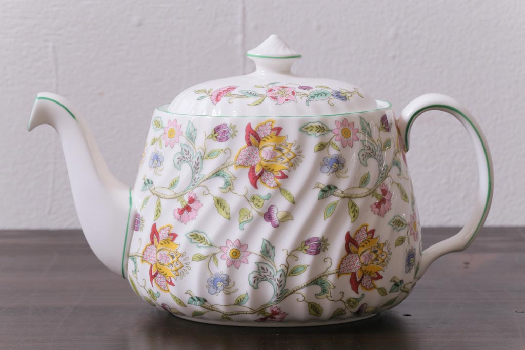 中古美品　イギリス　MINTON(ミントン)　Haddon Hall(ハドンホール)　ティーポット(洋食器)