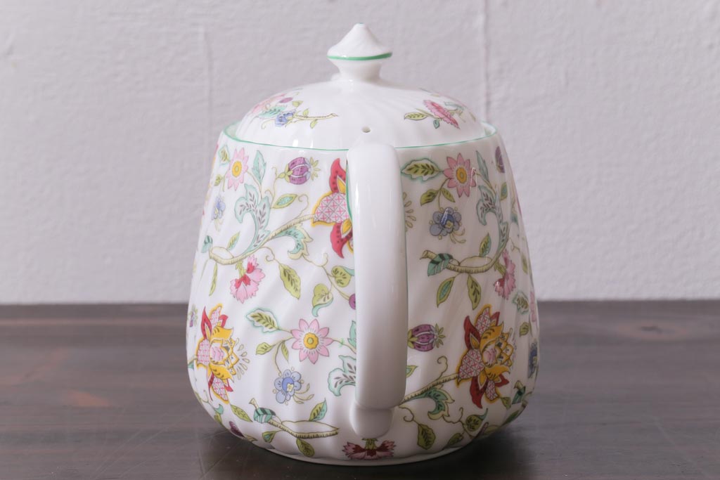 中古美品　イギリス　MINTON(ミントン)　Haddon Hall(ハドンホール)　ティーポット(洋食器)