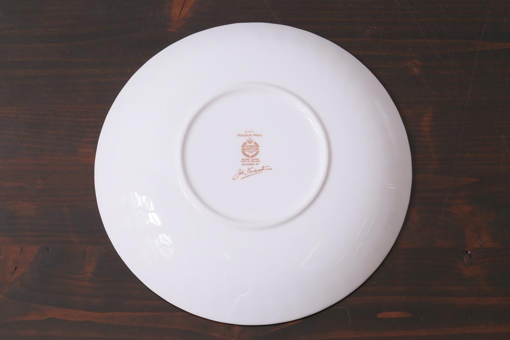 中古美品　イギリス　MINTON(ミントン)　Haddon Hall(ハドンホール)　プレート3枚セット(オーバルトレー、サービスボウル)