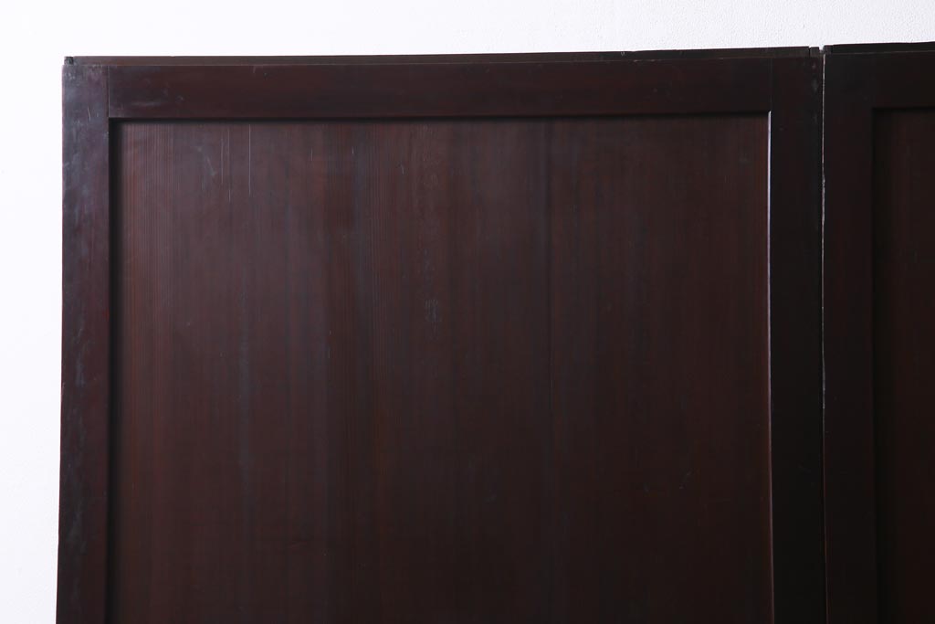 和製アンティーク　シンプルなデザインで様々なテイストに馴染む板戸2枚セット(帯戸、建具)