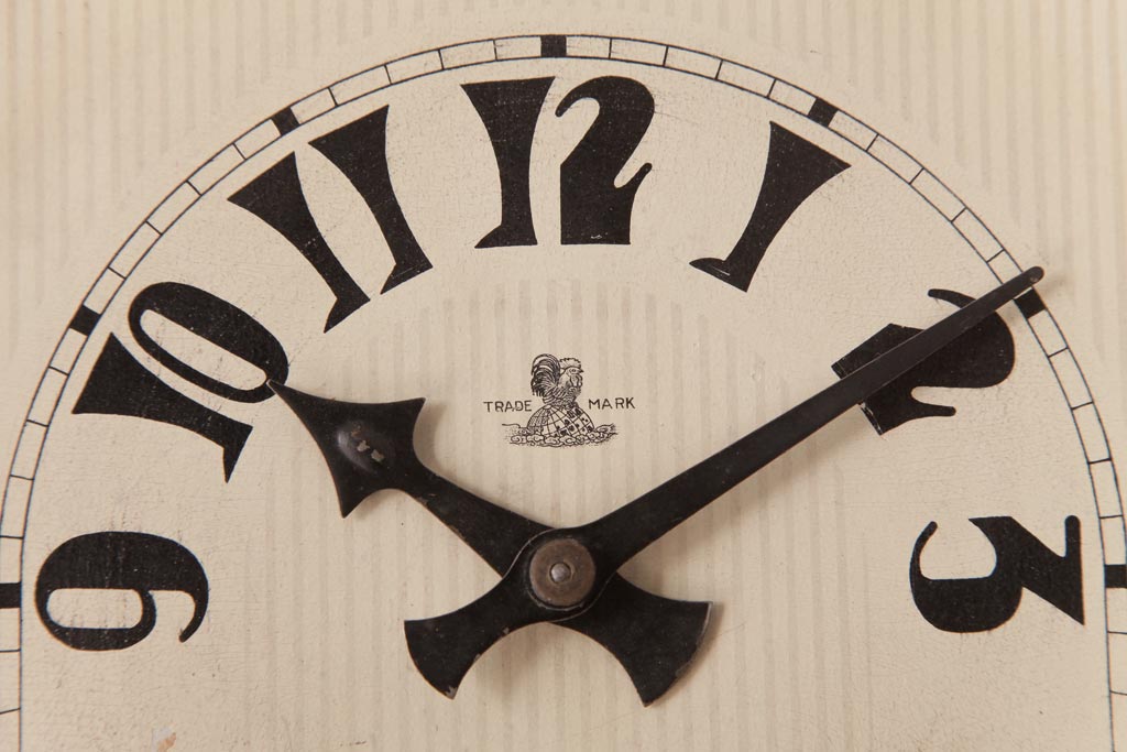 アンティーク雑貨　和製アンティーク　戦前　佐藤時計製造株式会社　ゼンマイ式　ノスタルジックな振り子時計(柱時計、掛け時計)