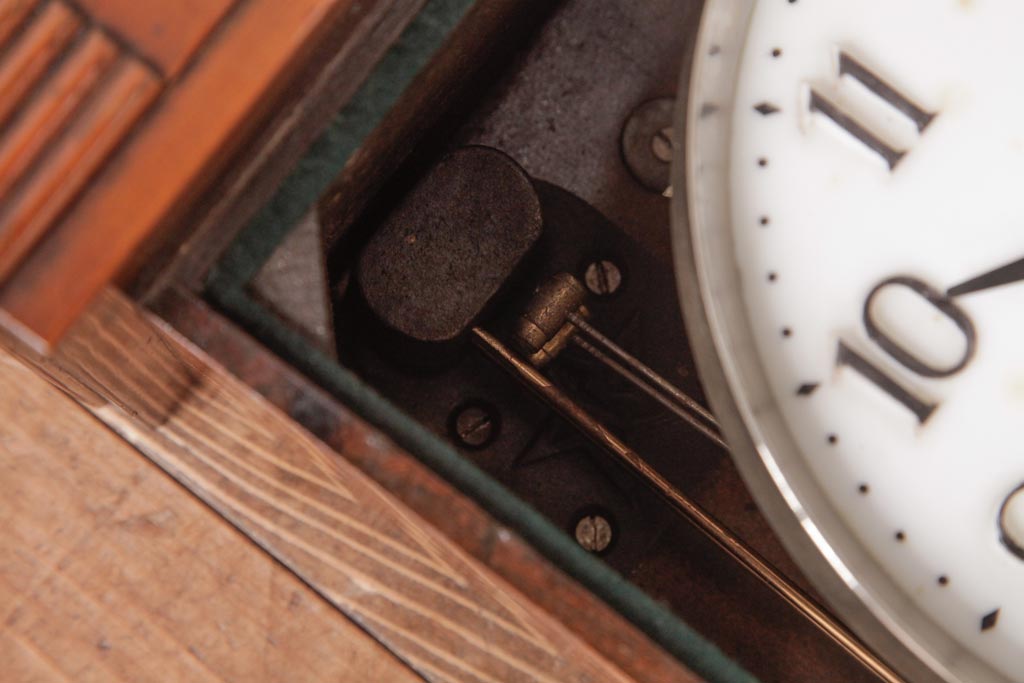 アンティーク雑貨　昭和レトロ　EIKEISHA(栄計舎)　SUPER DELUXE　手巻き式　30DAY　振り子時計(柱時計、壁掛け時計)