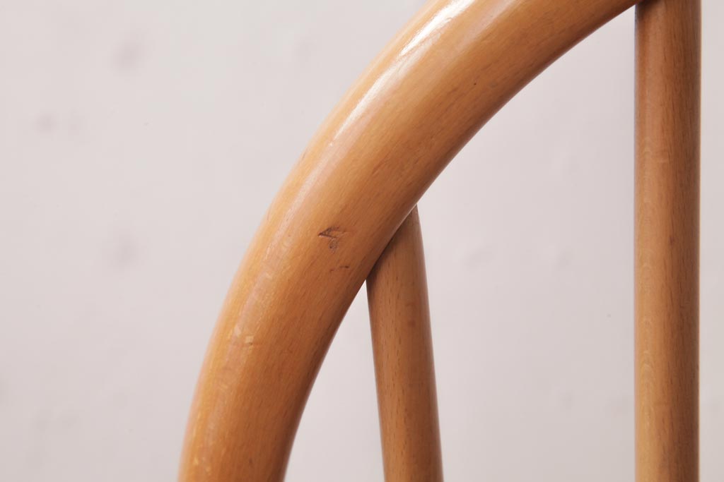 ヴィンテージ家具　イギリスビンテージ　ERCOL(アーコール)　フープバック　布張り座面のウィンザーチェア(ダイニングチェア、ワークチェア、椅子、ウインザーチェア)(1)