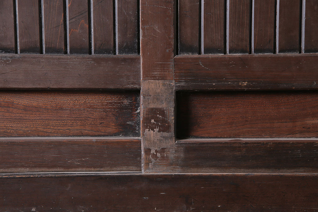 アンティーク家具　前面ケヤキ材・ヒノキ材　四尺水屋箪笥(R-036280)