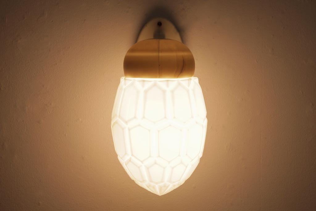 レトロ照明　ビンテージ　レア!　ベークライト製　ウォールライト(ブラケットライト、壁掛け照明、壁付け照明)