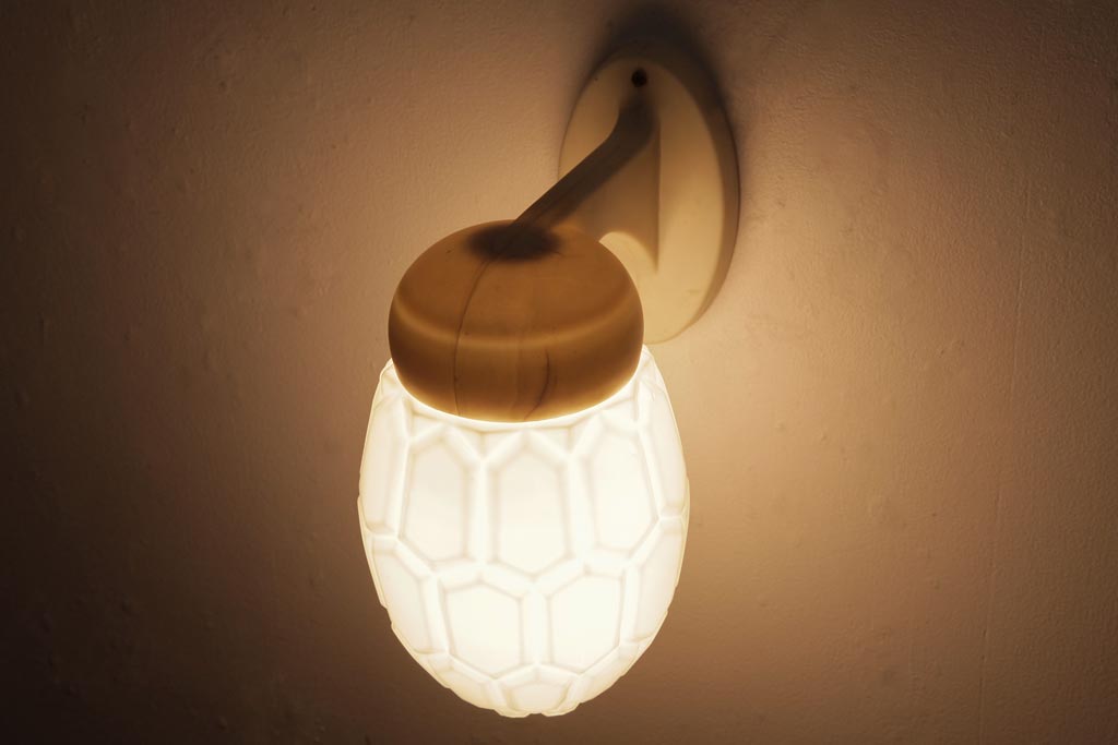 レトロ照明　ビンテージ　レア!　ベークライト製　ウォールライト(ブラケットライト、壁掛け照明、壁付け照明)
