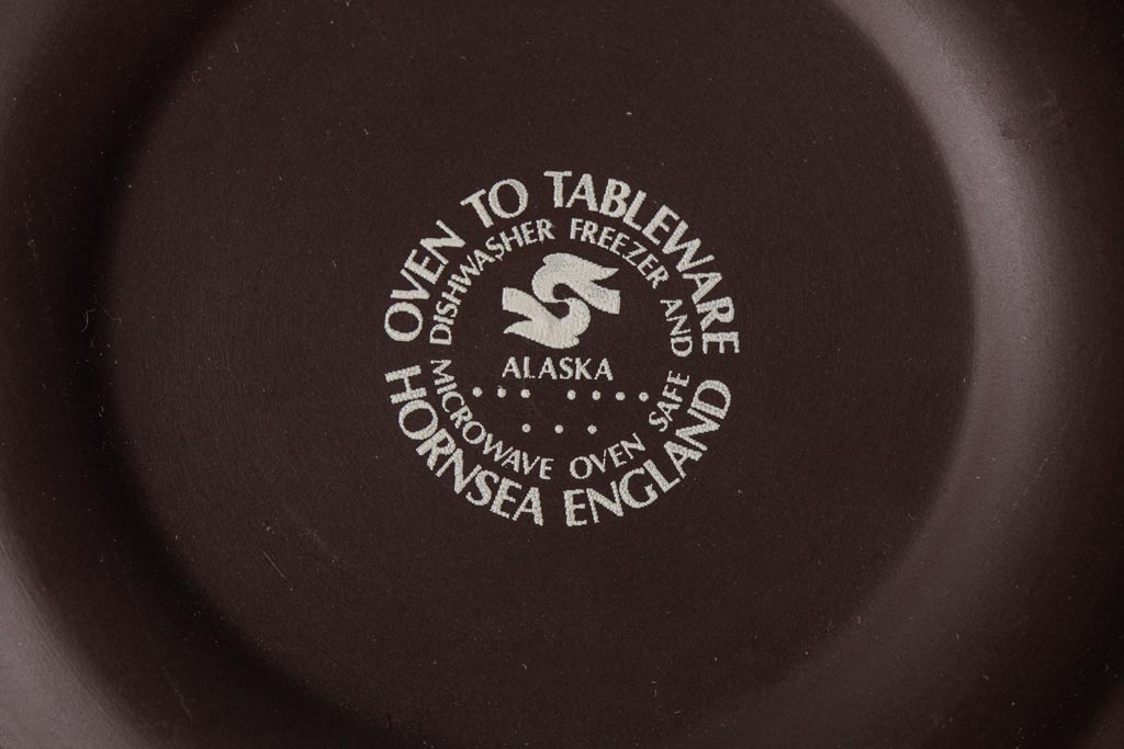 アンティーク雑貨　イギリスビンテージ　HORNSEA(ホーンジー)　ALASKA(アラスカ)　カップ&ソーサー3客セット(洋食器)(R-036415)