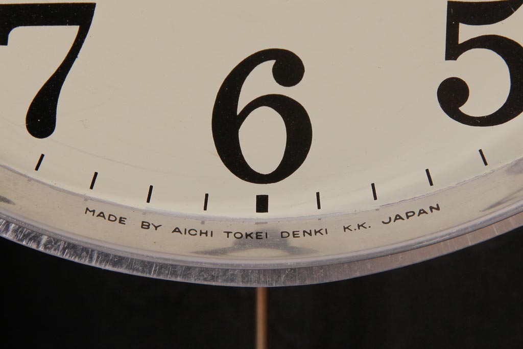 アンティーク雑貨　AICHI(アイチ、愛知時計電機)　手巻き式　30DAY　Super　Eight　掛け時計(柱時計、振り子時計)