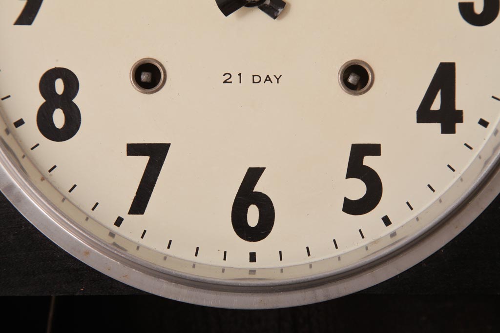 レトロ雑貨　SEIKO(セイコー)　ゼンマイ式　21DAY　渋い色味の掛け時計(柱時計、振り子時計)