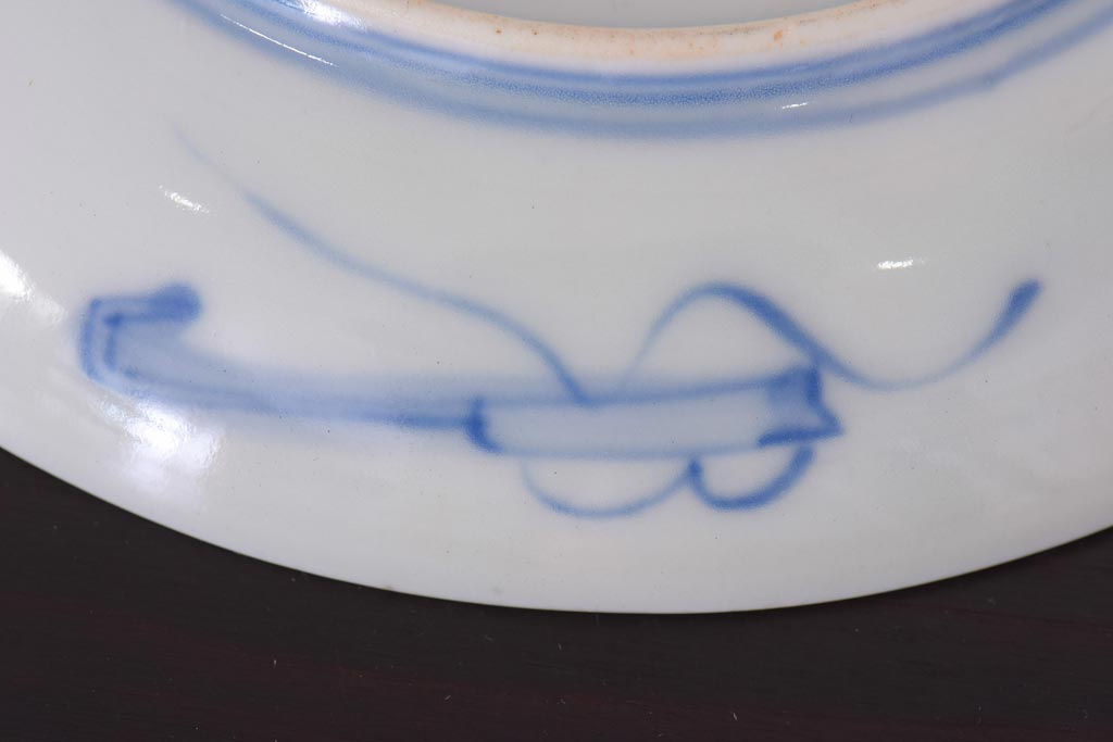 アンティーク雑貨　明治期　色絵　伊万里　6寸5分皿2枚セット(和食器)(R-036521)