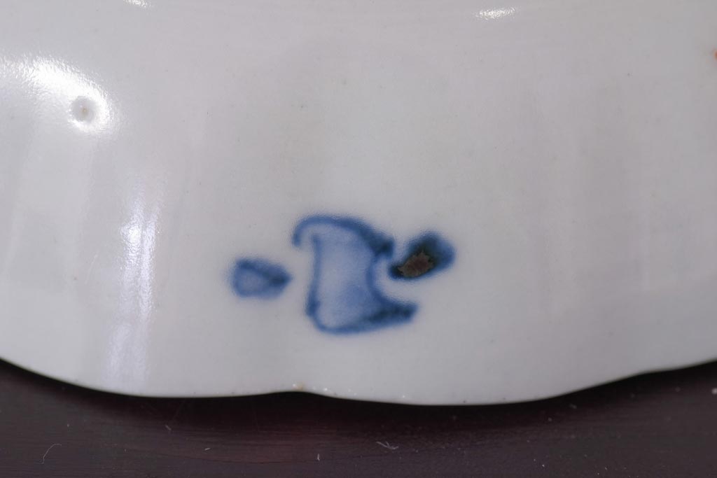 アンティーク雑貨　明治期　伊万里　色絵　なます皿2枚セット(和食器)(R-036523)