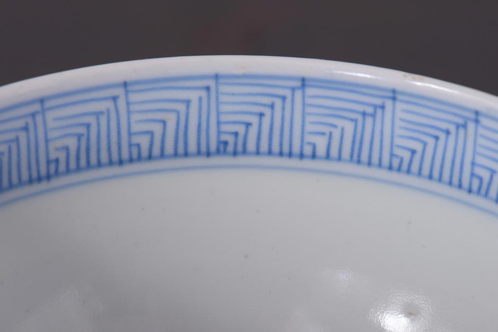 アンティーク雑貨　江戸期　伊万里　鳳凰　蓋付き茶碗2客セット(和食器)(R-036529)