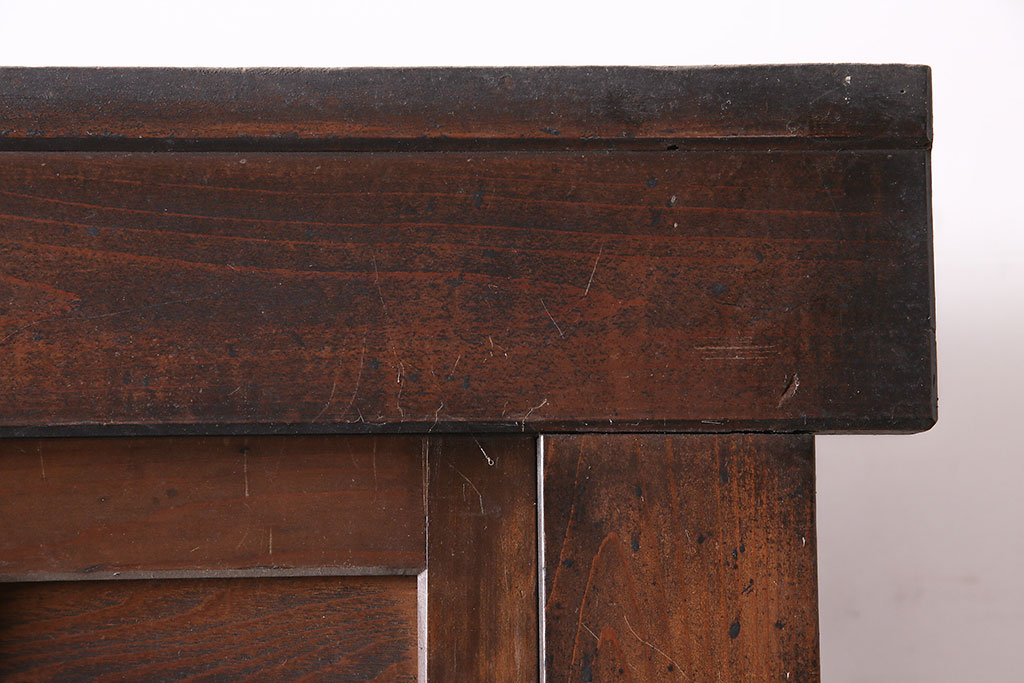 アンティーク家具　木味が魅力の四尺水屋箪笥(サイドボード、食器棚、収納棚)(R-036593)