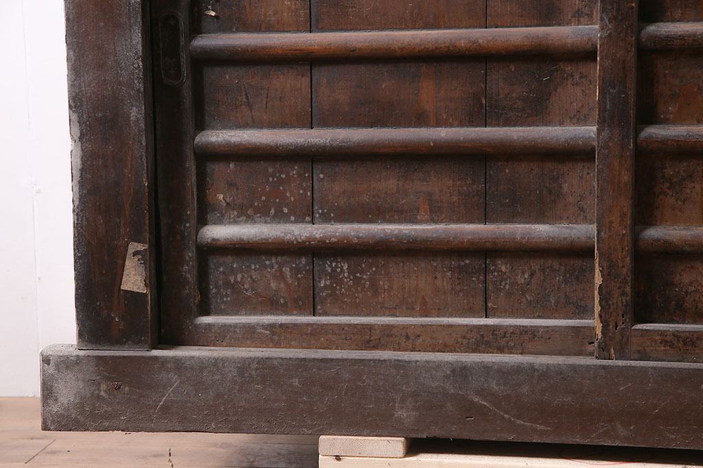 アンティーク家具　木味が魅力の四尺水屋箪笥(サイドボード、食器棚、収納棚)(R-036594)