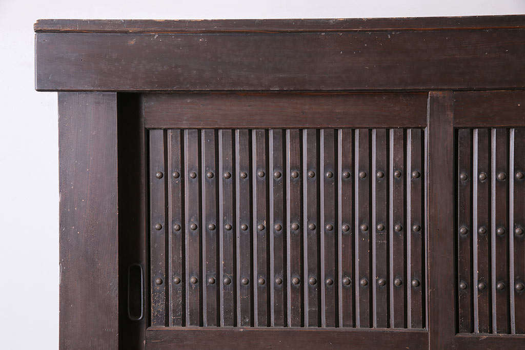 アンティーク家具　明治大正期　重ね水屋箪笥(収納棚)(R-036664)