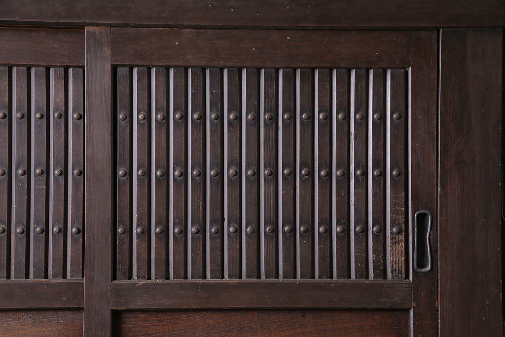 アンティーク家具　明治大正期　重ね水屋箪笥(収納棚)(R-036664)