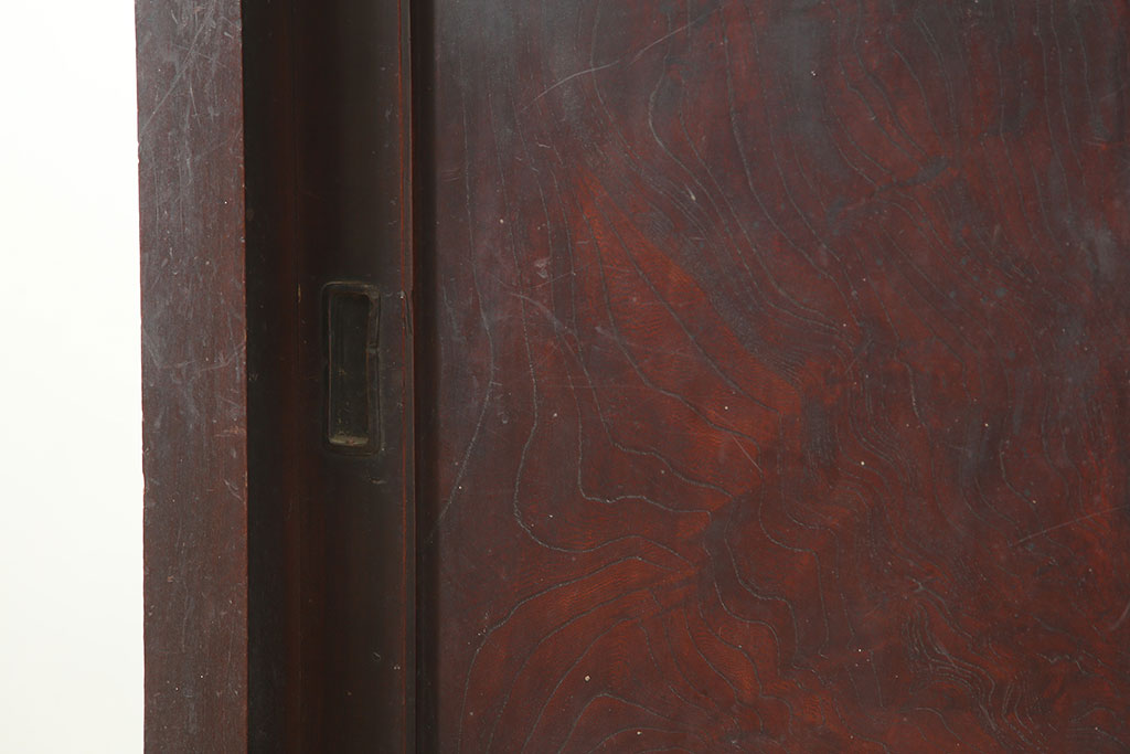 アンティーク家具　前面ケヤキ・桜材　和モダンスタイルにおすすめの五尺収納箪笥(キャビネット、収納棚)(R-036666)