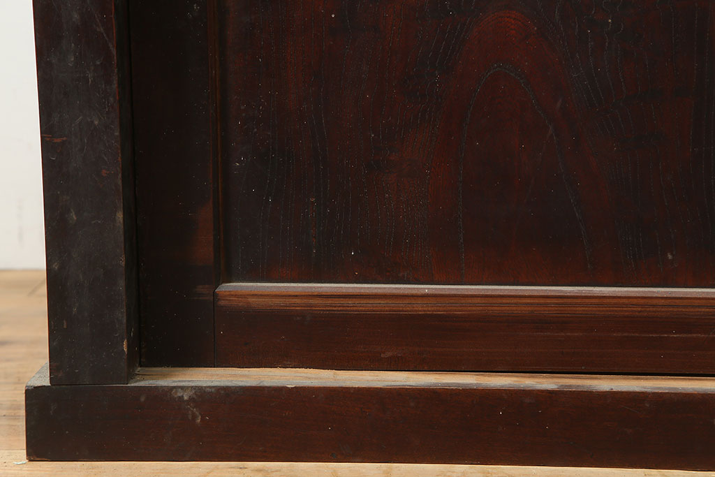 アンティーク家具　前面ケヤキ・桜材　和モダンスタイルにおすすめの五尺収納箪笥(サイドボード、テレビ台)(R-036667)