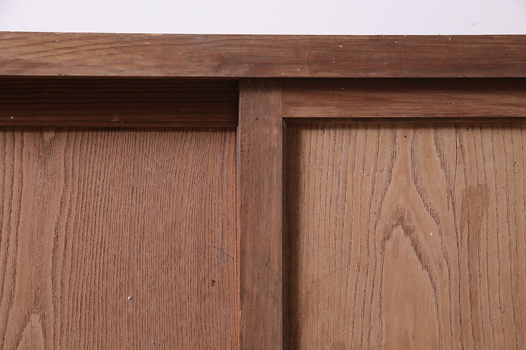 アンティーク家具　和製アンティーク　木製引き戸のサイドボード(テレビ台、戸棚、箪笥、収納棚)(R-036692)