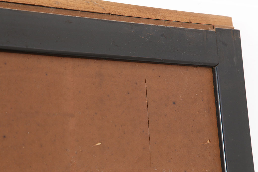 アンティーク建具　和製アンティーク　明治大正期　ケヤキ材一枚板　上手物の格子帯戸4枚セット(引き戸、建具)(R-036755)